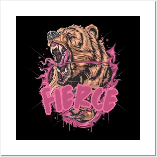 Fierce Bear- Embrace Your Inner Beast Posters and Art